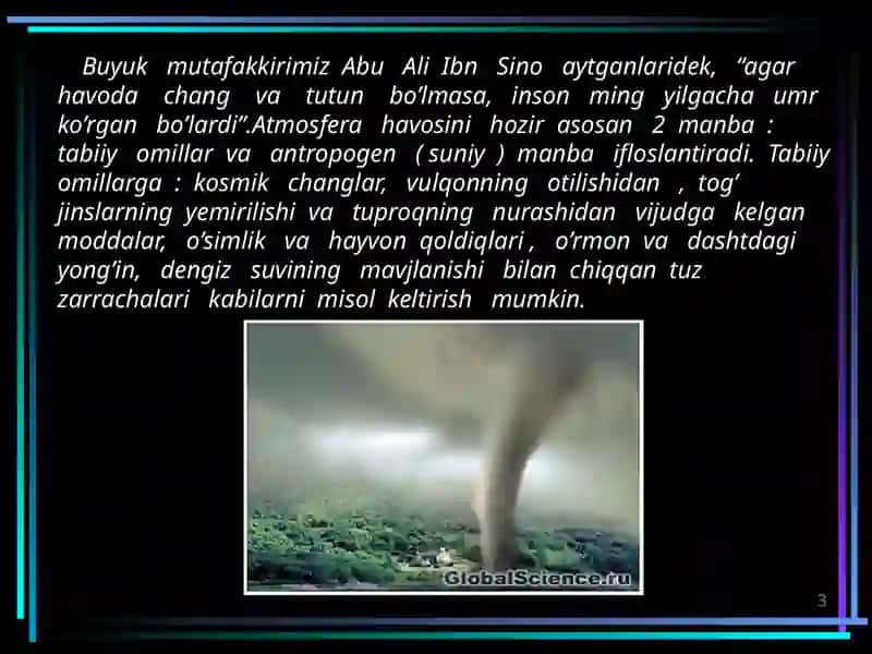 Atmosfera havosini muhofaza qillish yo’llari 3