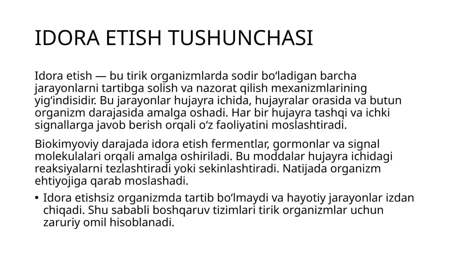 Idoraetishning umumiy tomonlari va idora etuvchi tizimlari arxeyasi 3