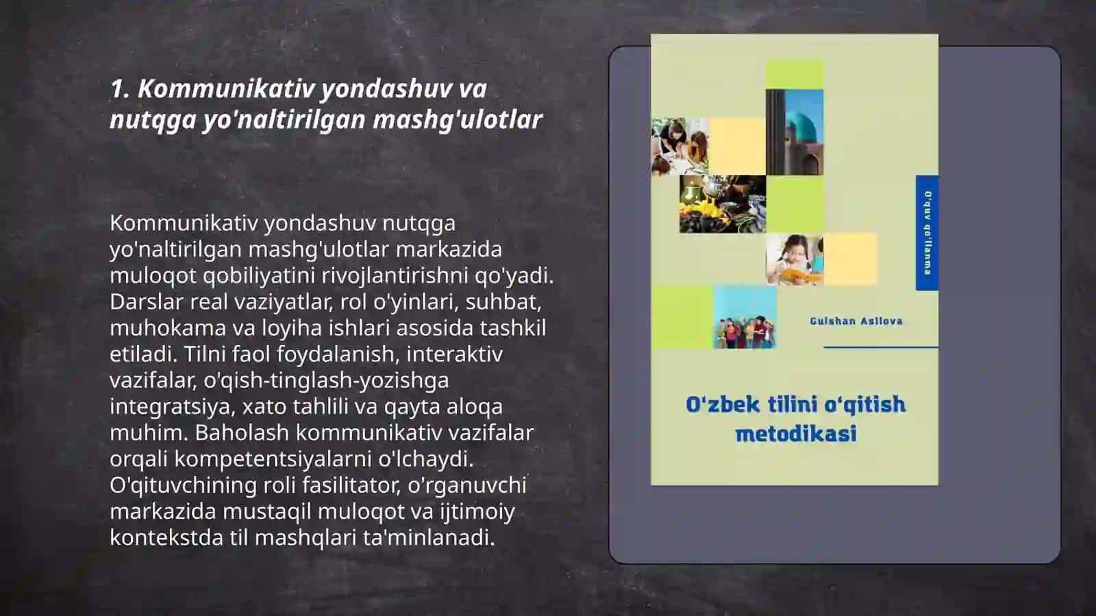 Kommunikativ yondashuv va nutqga yo'naltirilgan mashg'ulotlar 3