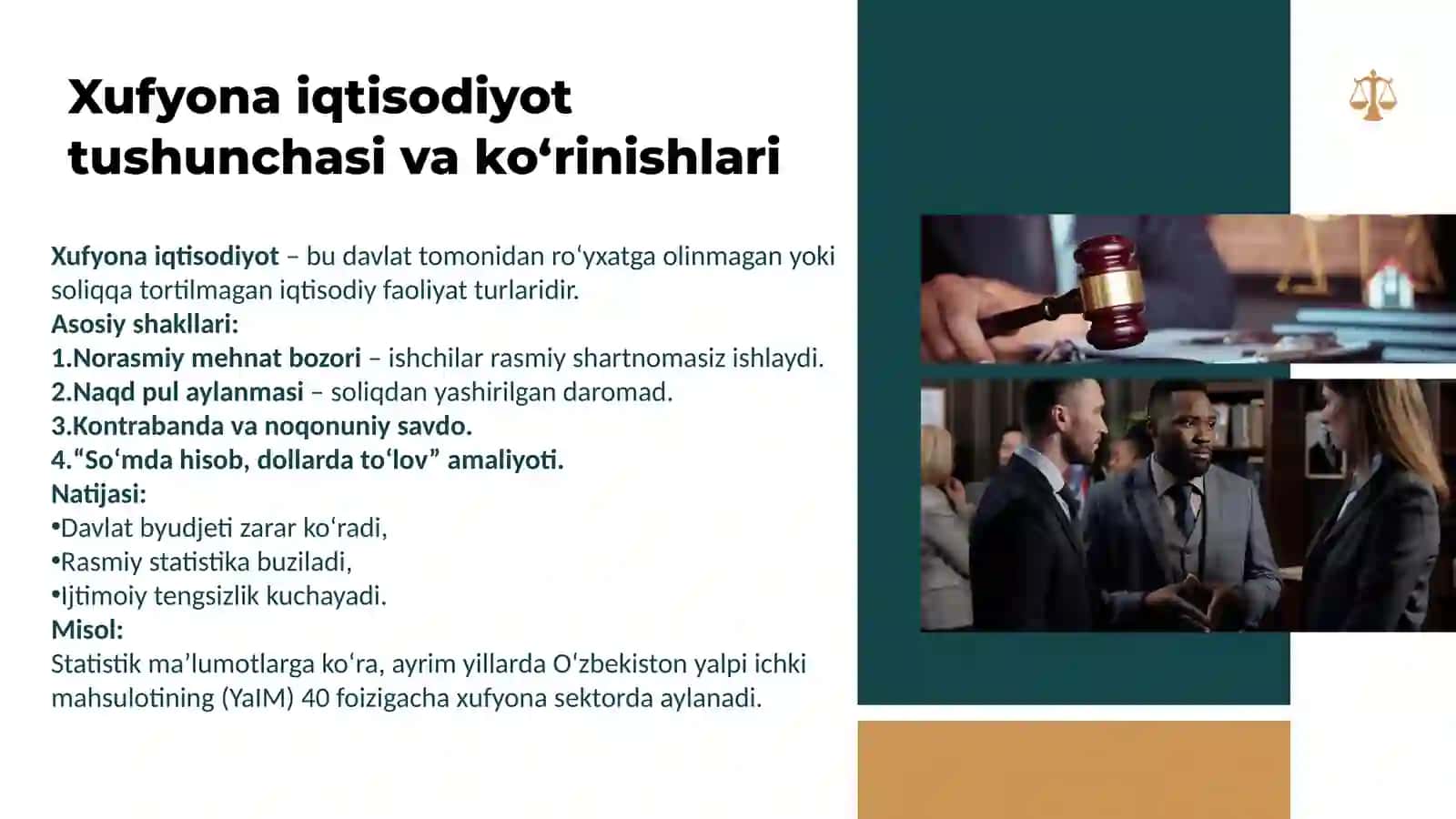 O‘ZBEKISTONDA XUFYONA IQTISODIYOT VA KORRUPSIYAGA QARSHI KURASH YO‘LLARI 3