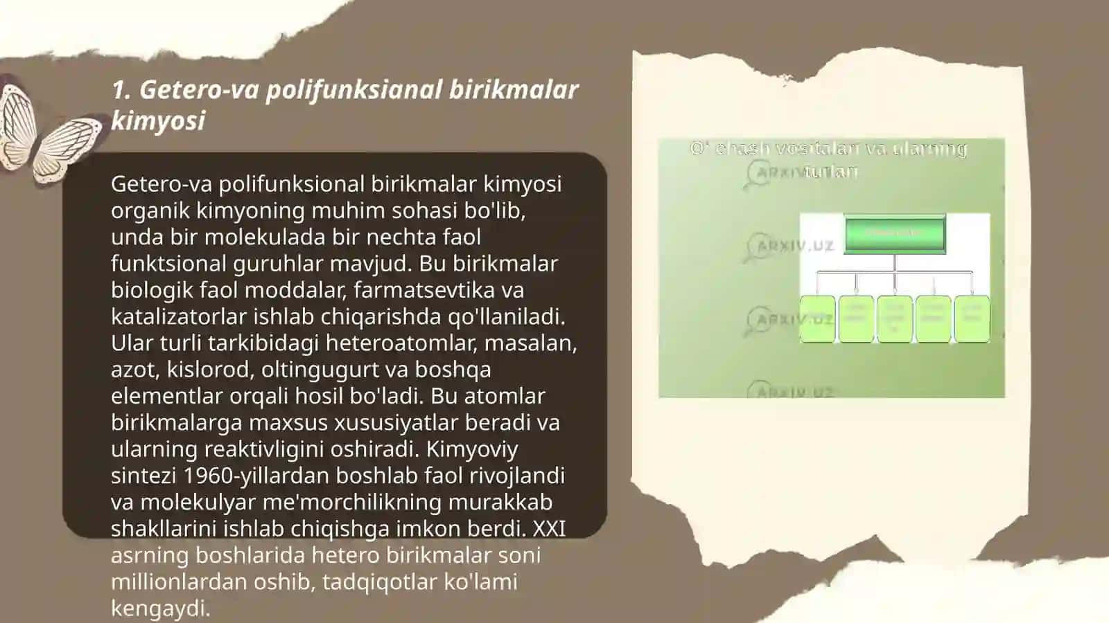 Getero -va polifunksianal birikmalar asosida ishlab chiqariladigan zamonaviy dori vositalari 3