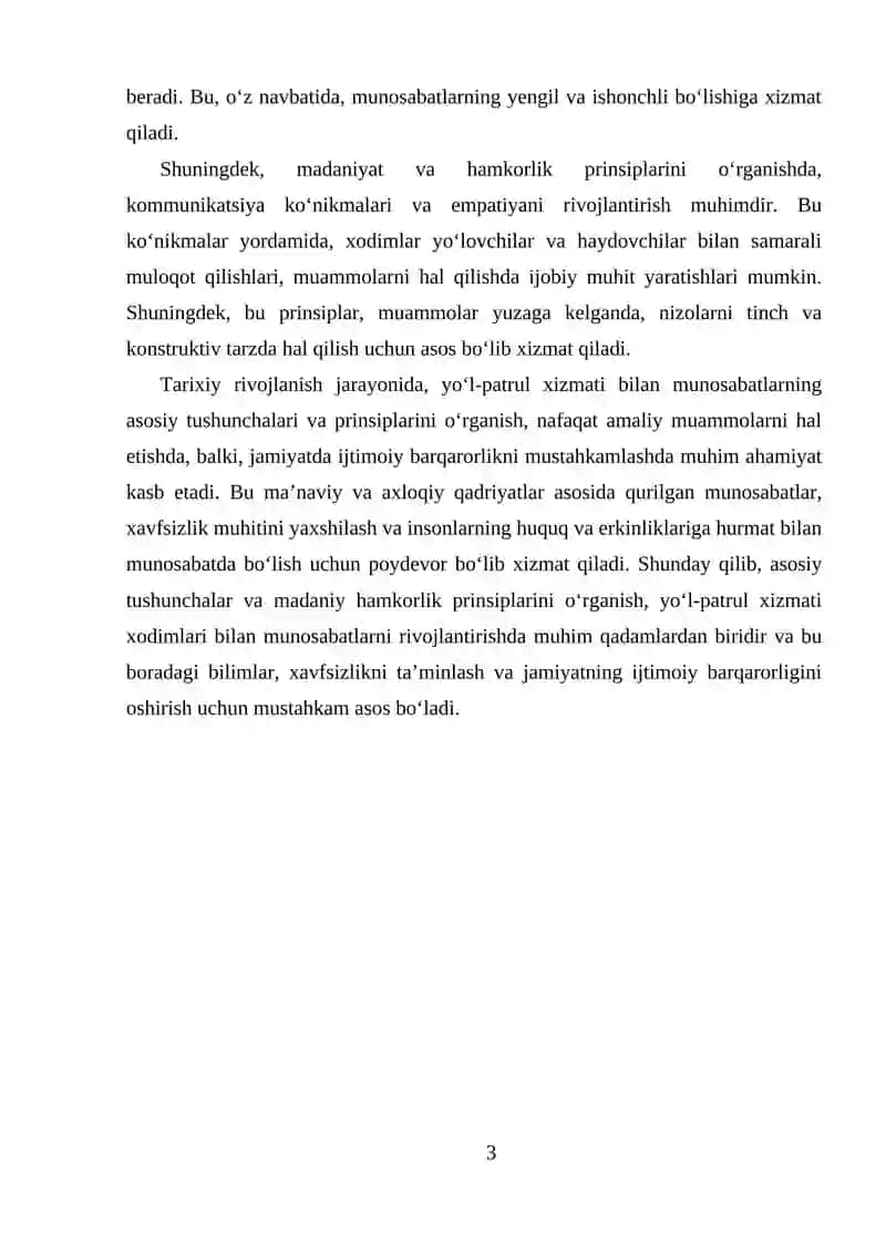 Yo‘l-Patrul Xizmati Xodimlari Bilan Munosabatlar 3