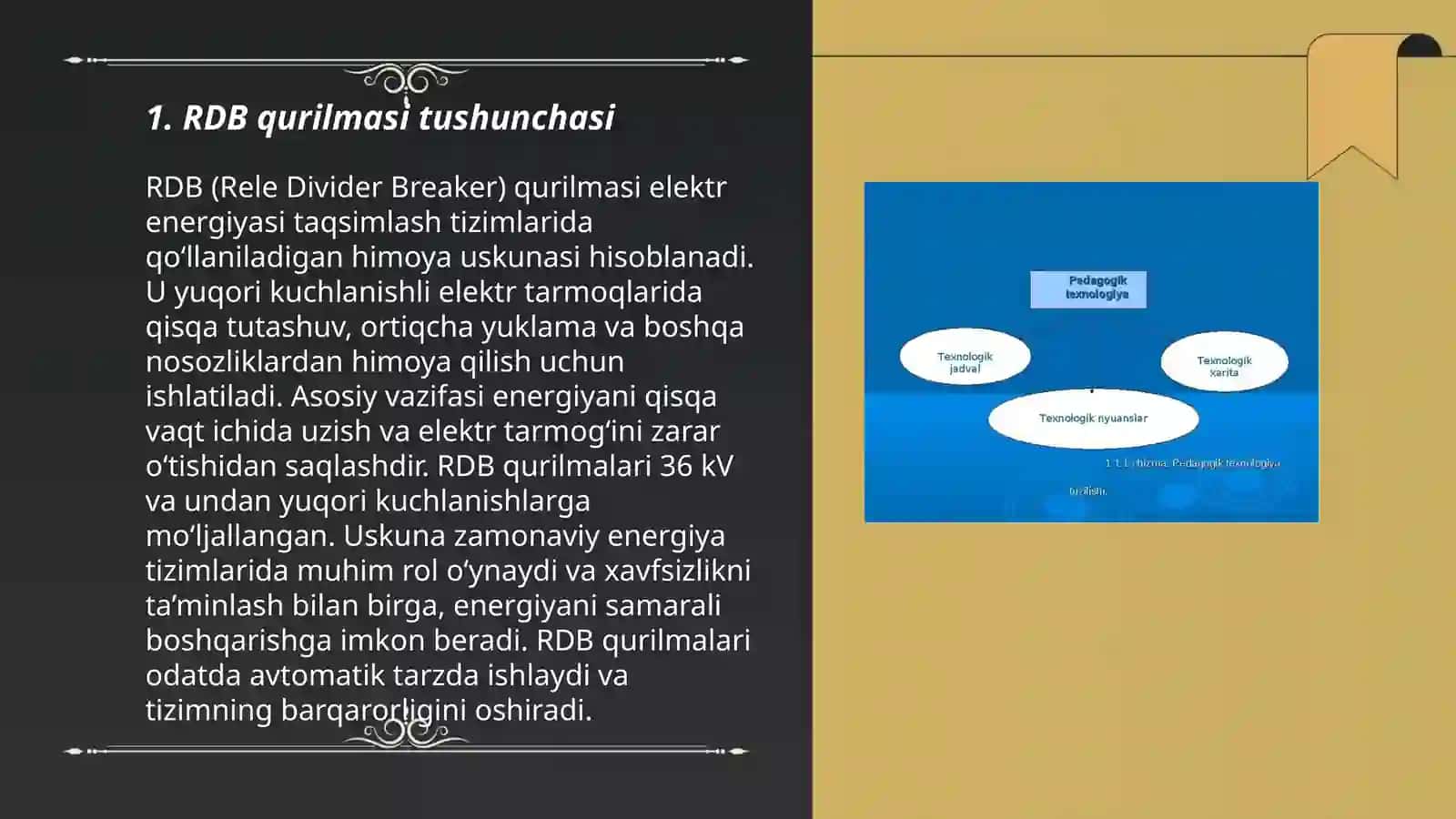 RDB qurilmasida oʻqish dasturi yurituvchilarning turlari 3