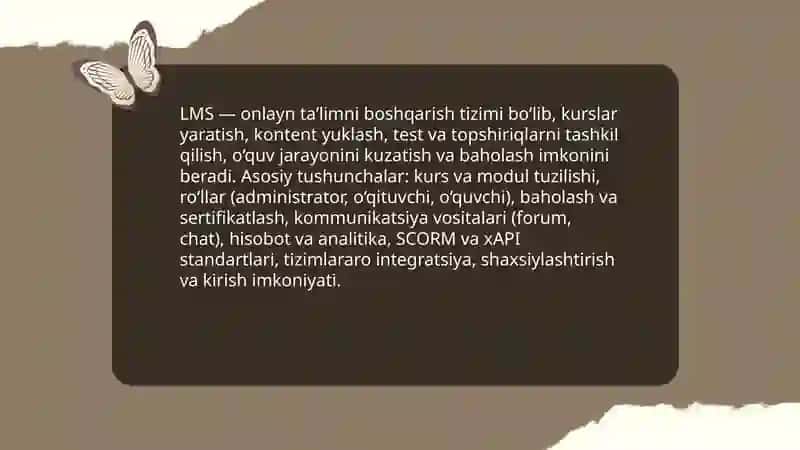 LMS taʼlimni boshqaruv tizmlari 3