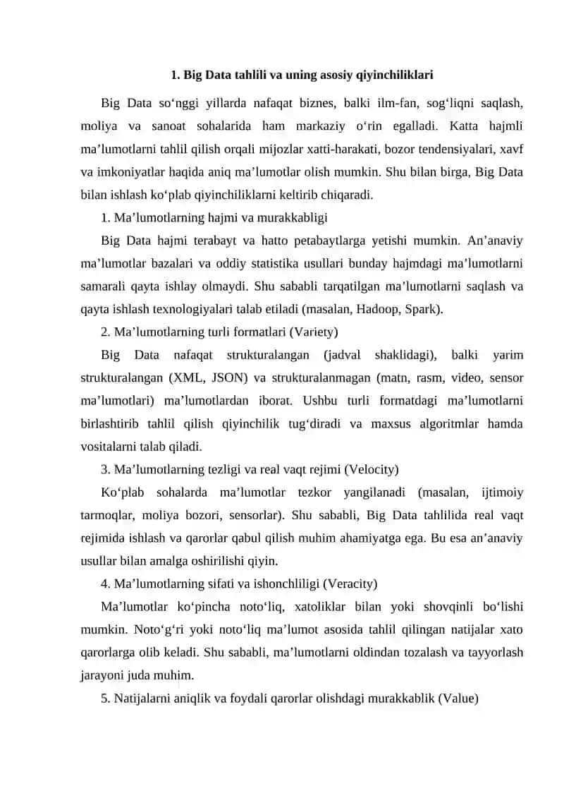 Big Data tahlili va uning asosiy qiyinchiliklari 3