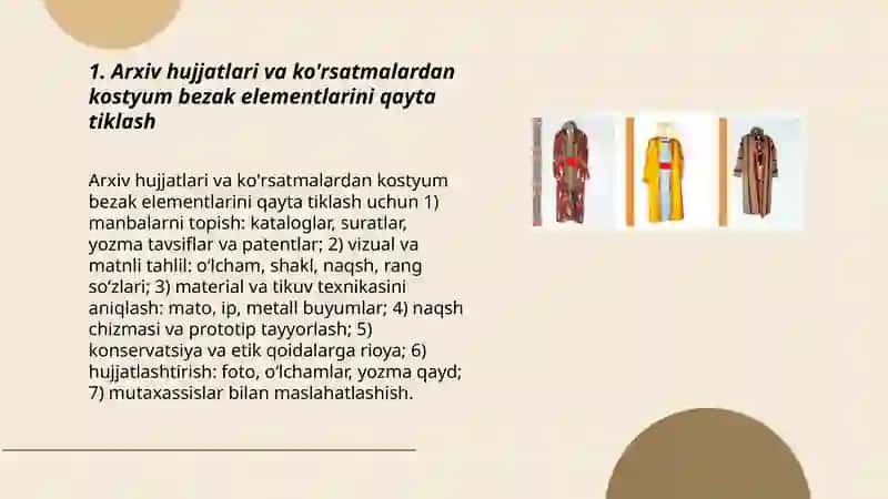 Tarixiy kostyum bezak elementini yaratish 3