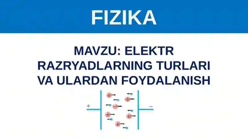 ELEKTR RAZRYADLARNING TURLARI VA ULARDAN FOYDALANISH 3