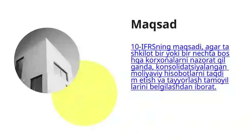 IFRS 10 — KONSOLIDATSIYALANGAN MOLIYAVIY HISOBOTLAR 3