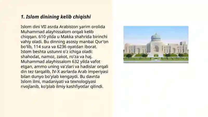 Islom dinining Markaziy Osiyoga-Kirib kelishi va Kitobatchilik ishi 3