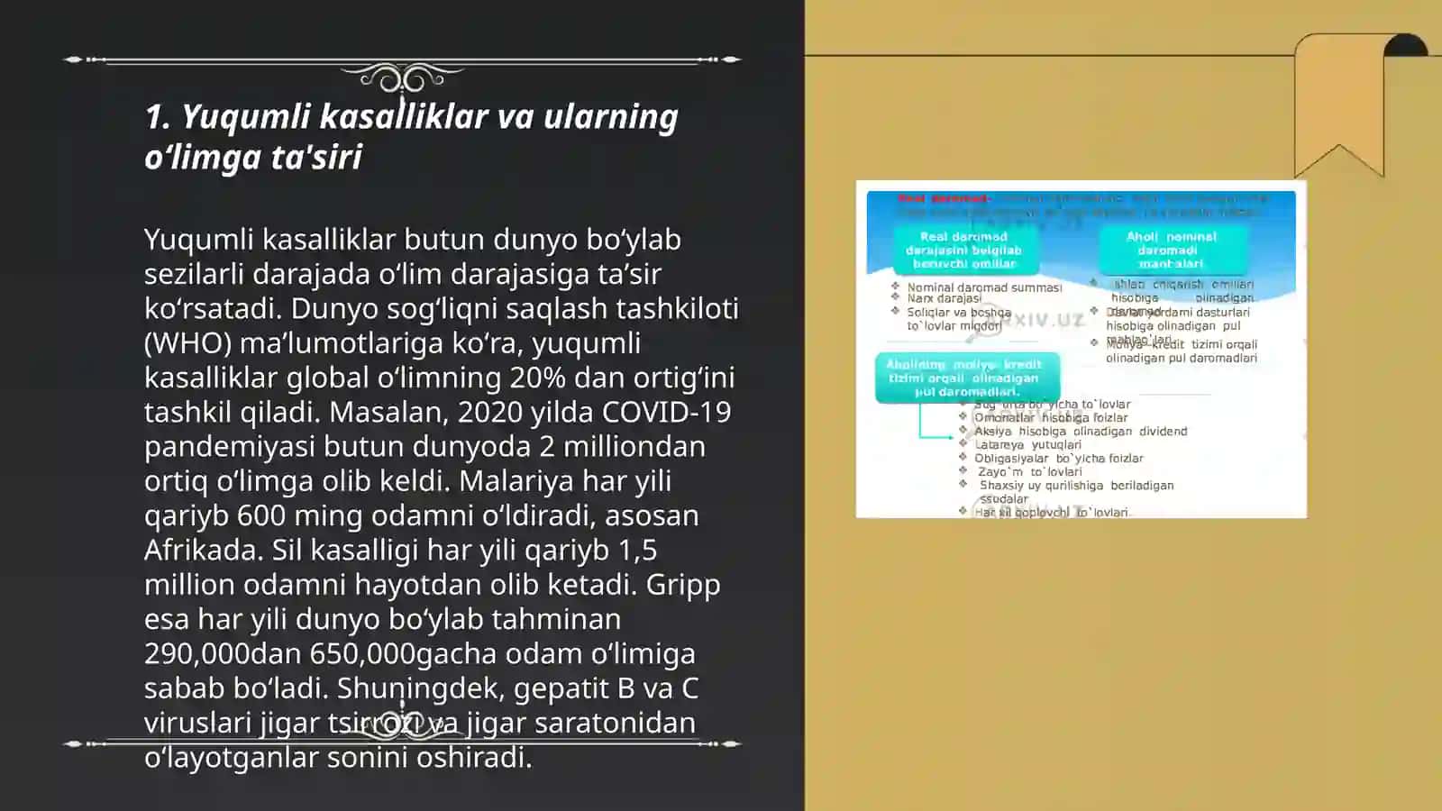 Dunyo aholisi oʻlimi sabablari va epidemiologik oʻtish 3