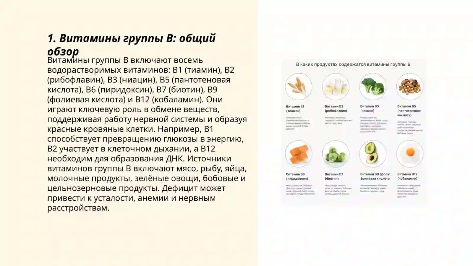Витамины группы B 3