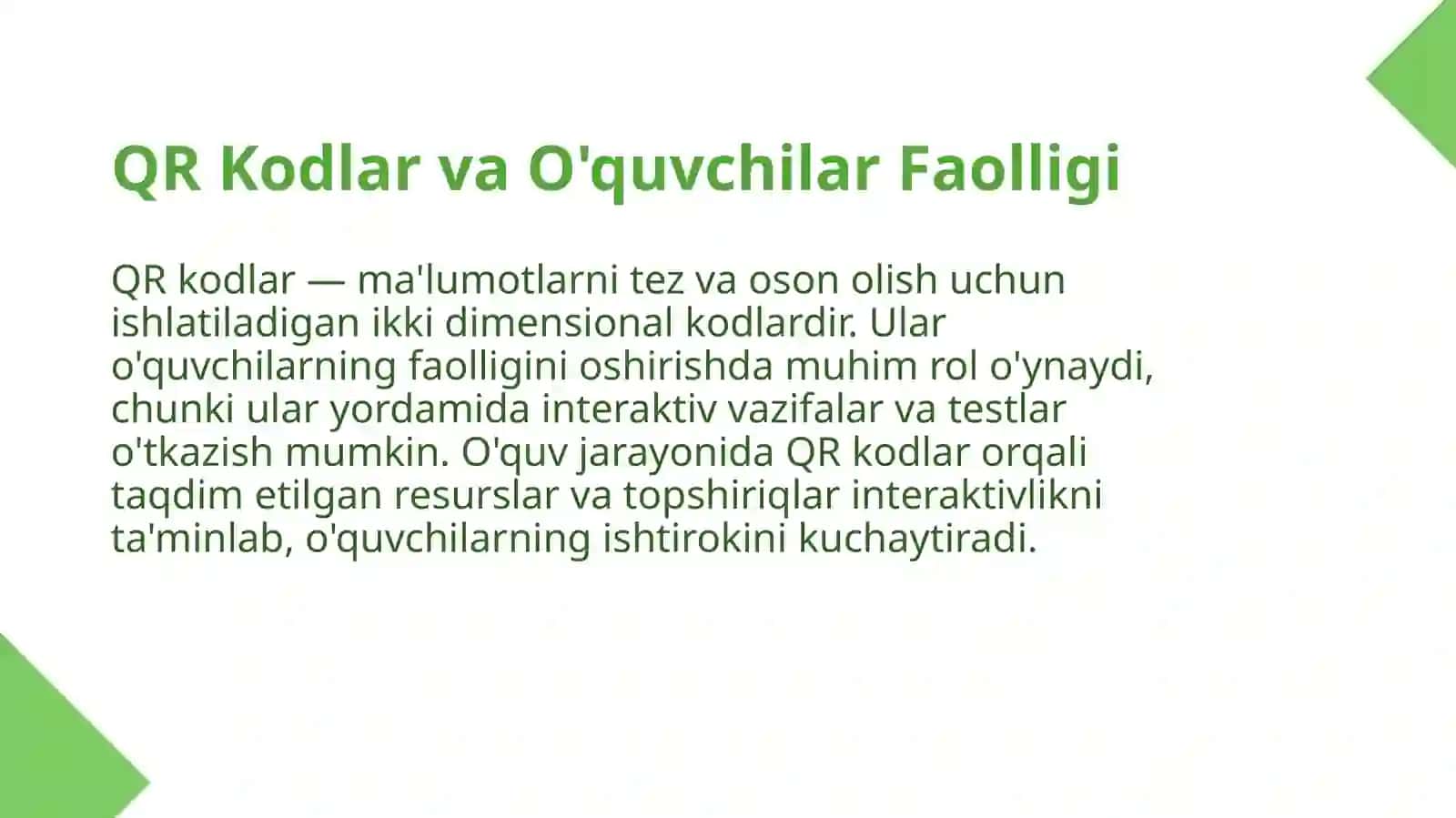 QR - kôdli topshiriqlarning ona tili darslaridagi didaktik imkoniyatlari 3