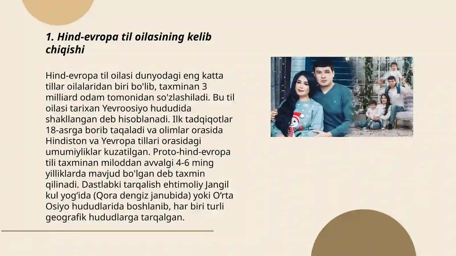 Til oilalari. Hind-evropa tillalari oilasi. Roman tillari 3