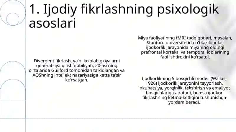 Taffakkur borasidagi psixologik nazariyalari 3