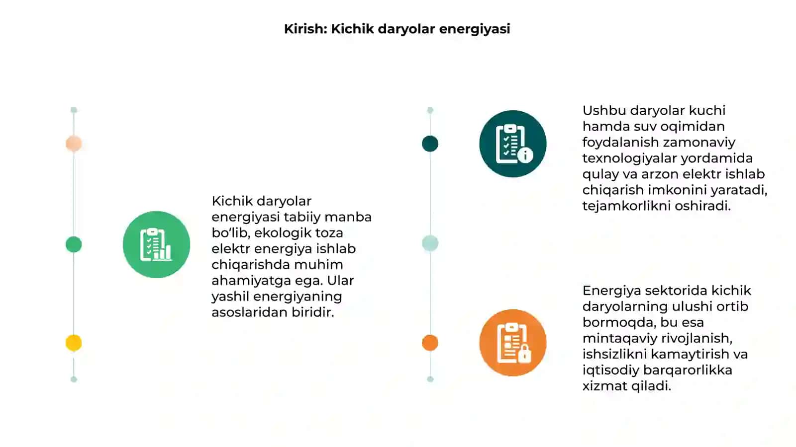 Kichik daryolar energiyasidan foydalanish 3