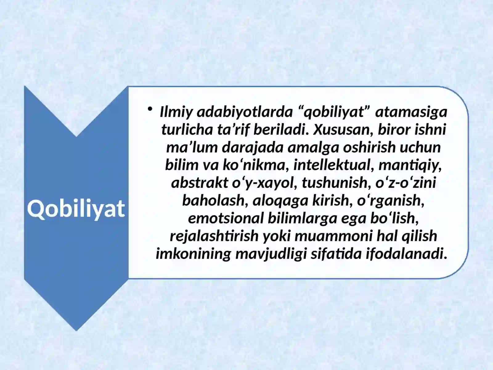 Qobiliyat 3