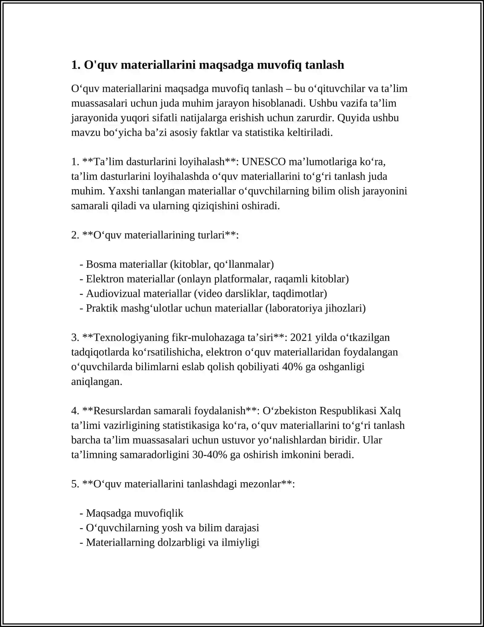 O'QUV MATERILLARIDAN MAKSIMAL FOYDA OLISH 3