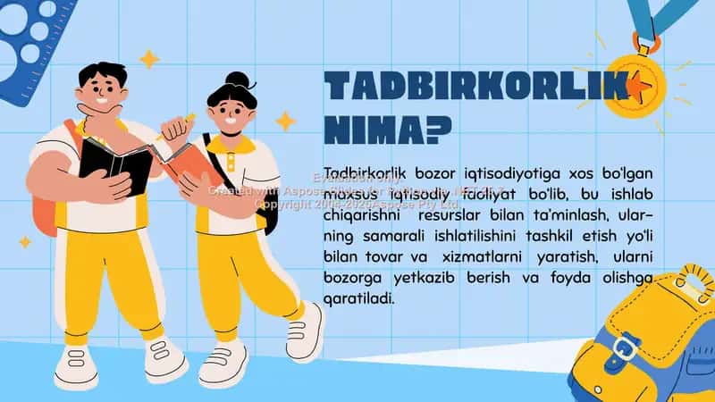Tadbirkorlik faoliyati subyektlari va ularning xususiyatlari 3