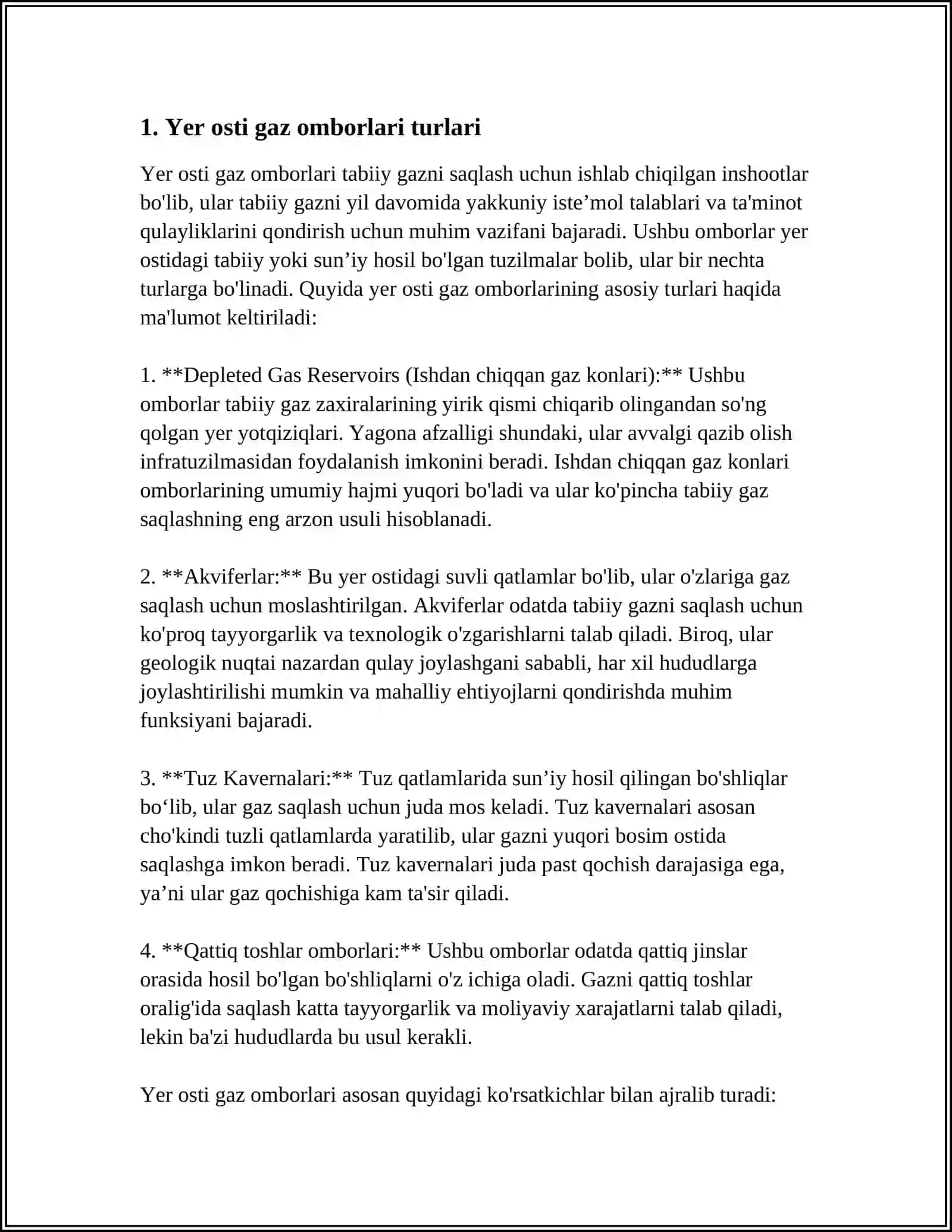 Yer osti gaz omborlarini qurish texnologiyalari 3