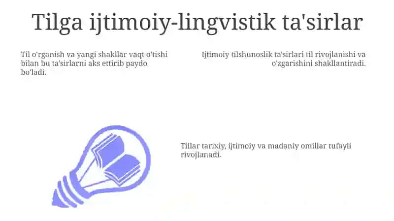 Tilning tarixiy taraqqiyoti va o'zgaruvchanligi 3