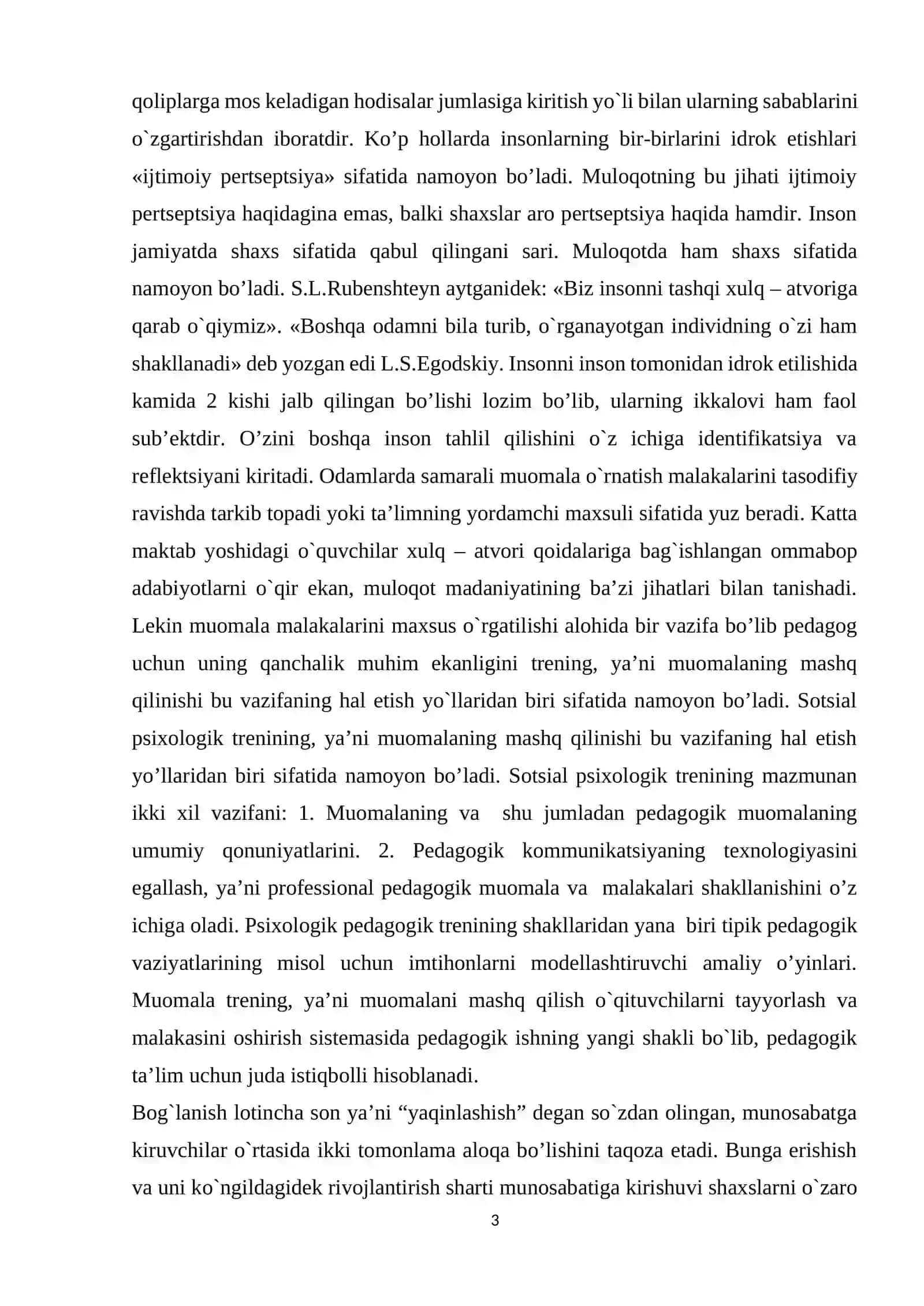 Muloqotda o’zaro tushunish va ijtimoiy pertsepsiya 3