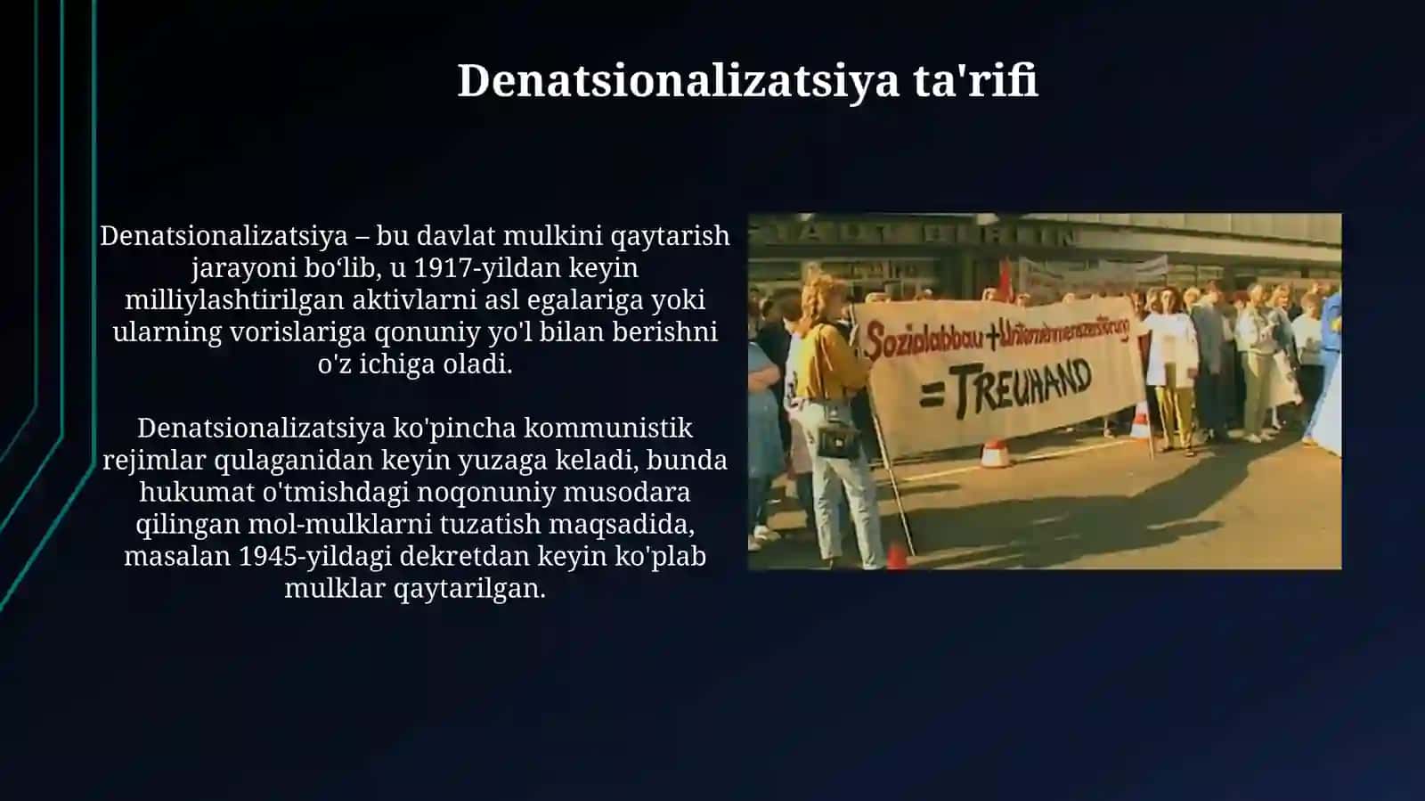 Mulkni davlat tasarrufidan chiqarish va nodavlat shakllariga o'tkazish jarayonlari 3