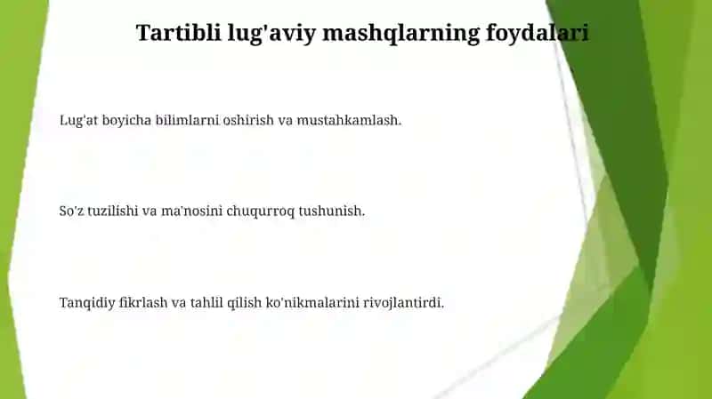 So'z tarkibini o'rganishda leksik mashqlarni tashkil etish 3