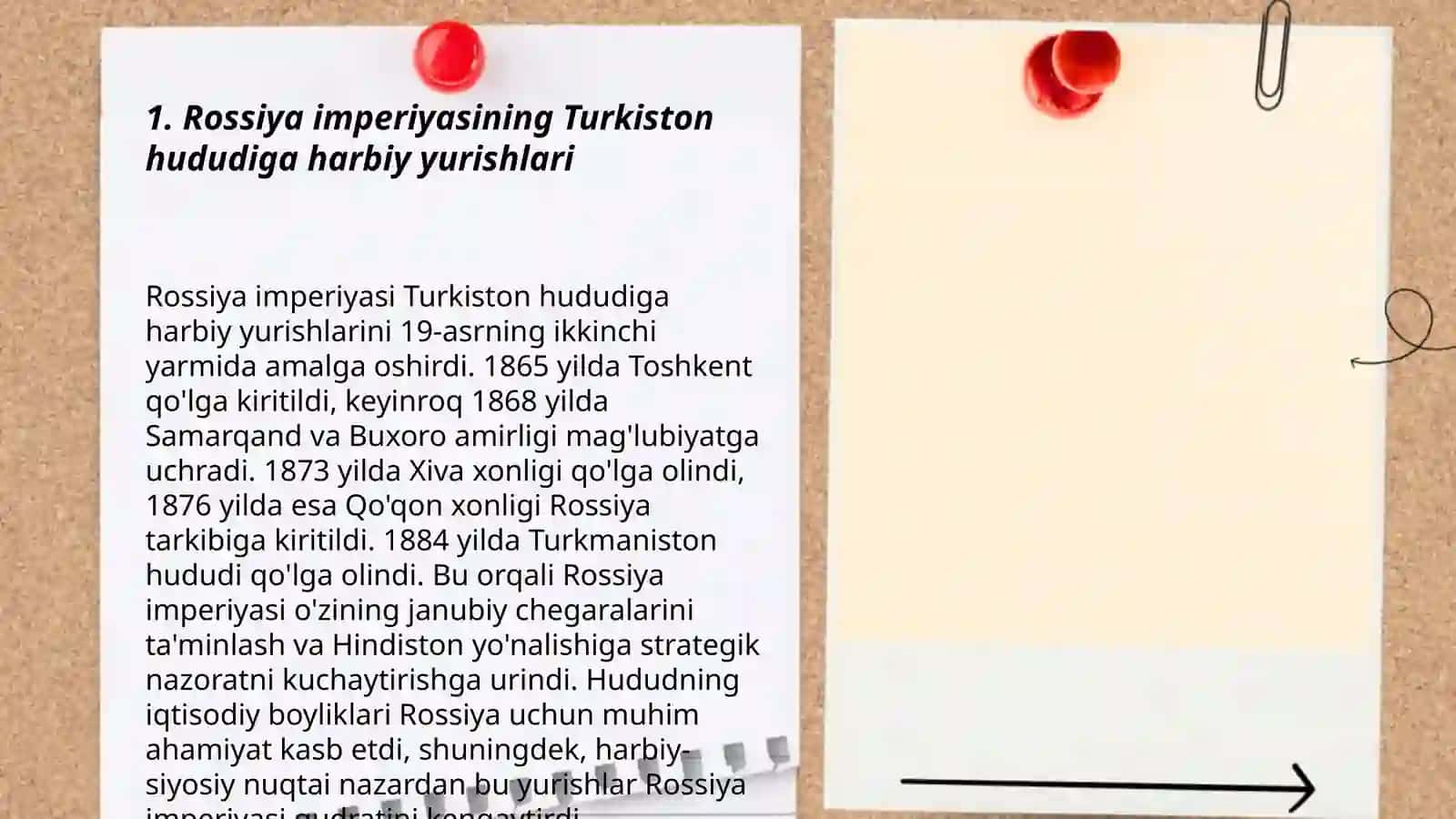 Rossiya imperiyasining oʻrta Osiyoga harbiy yurishlari 3