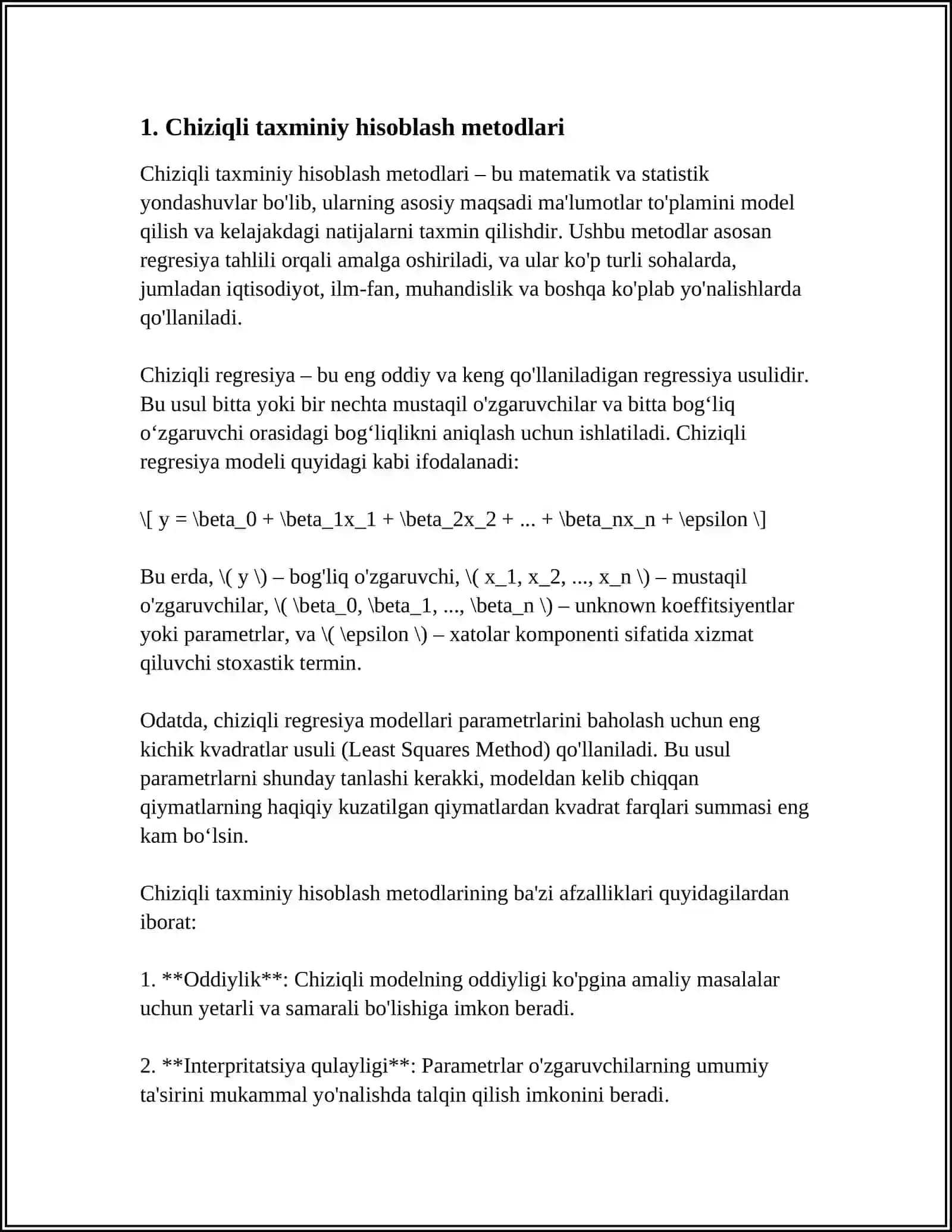 DIFFERENTSLARDAN TAQRIBIY HISOBLASHDA FOYDALANISH 3