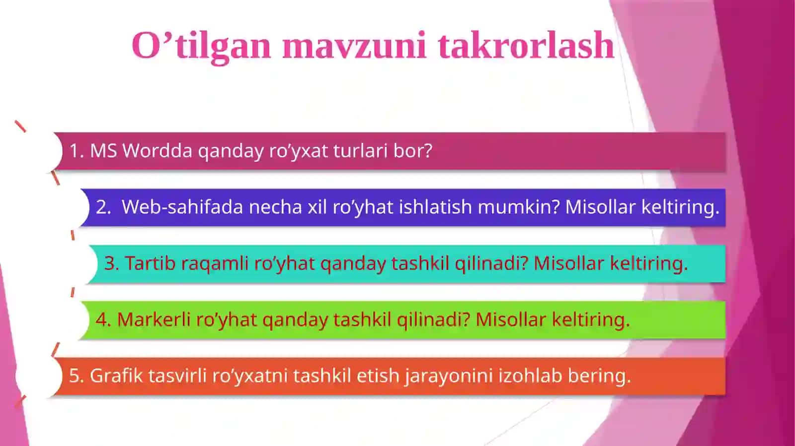Web-sahifaga jadval joylashtirish 3