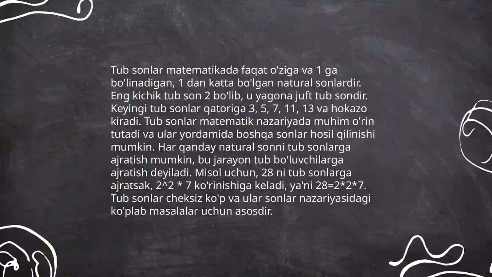 Tub sonlarning taqsimot qonuni 3