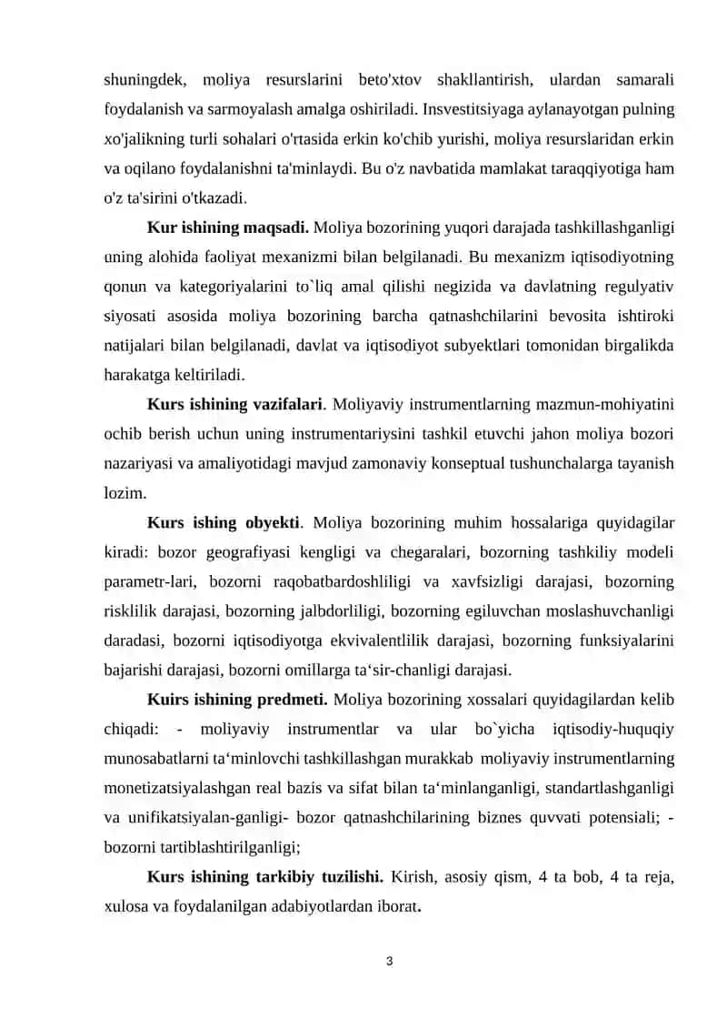 Fond bozorida moliyaviy instrumentlar daromadliligi tahlili 3