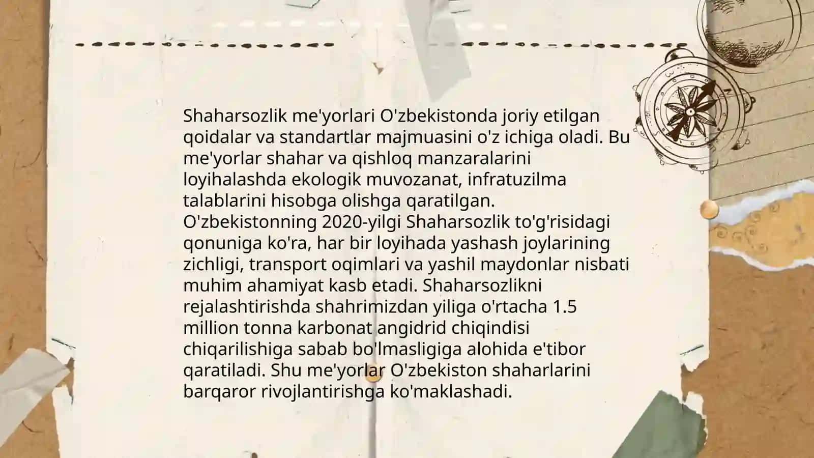 Shaharsozlik me'yorlari 3