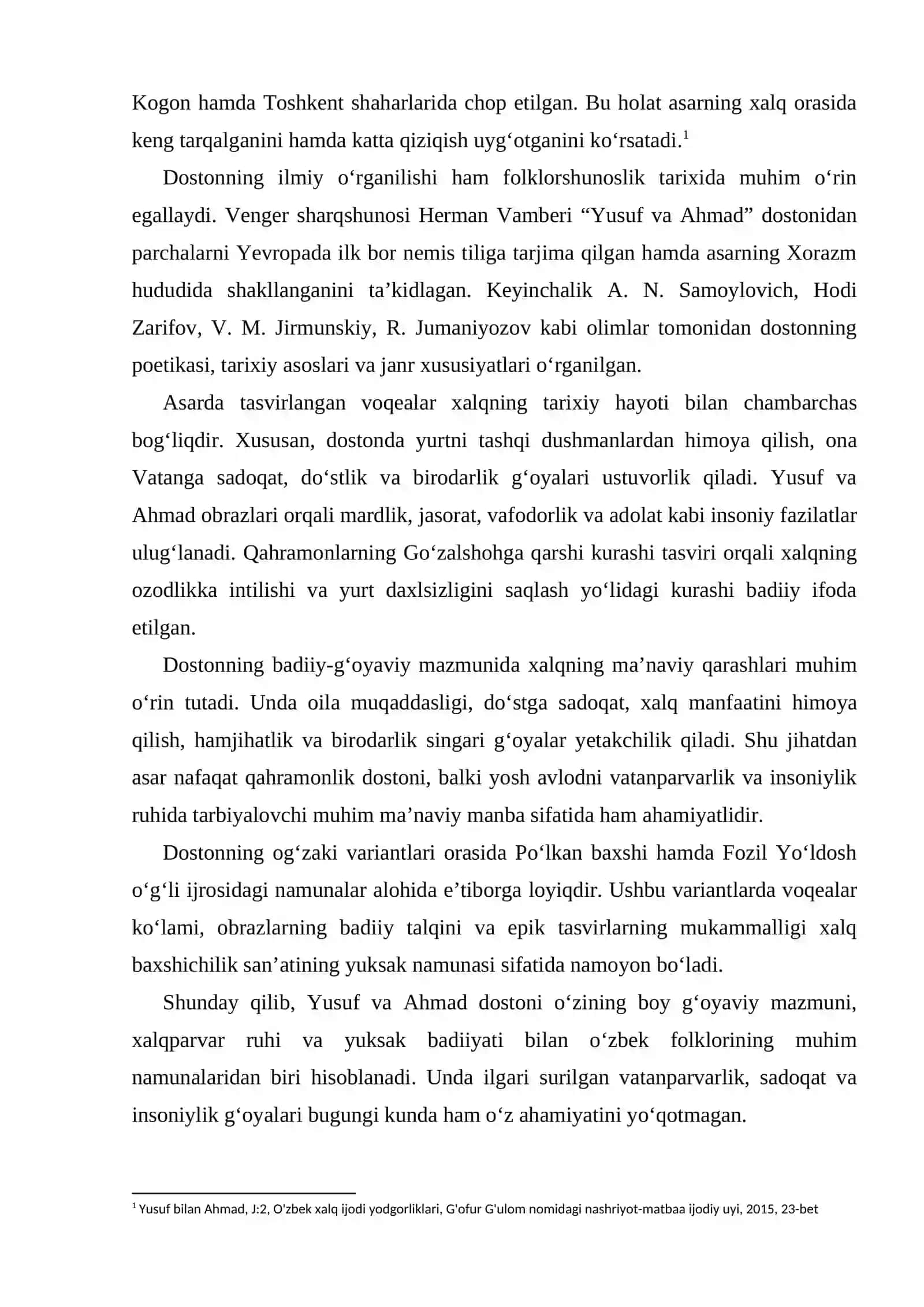 Yusuf va Ahmad dostonining badiiy-g‘oyaviy xususiyatlari 3