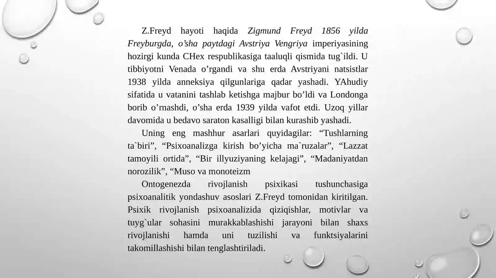 PSIXOLOGIK MAKTABLARDA RIVOJLANISH NAZARIYALARI 3