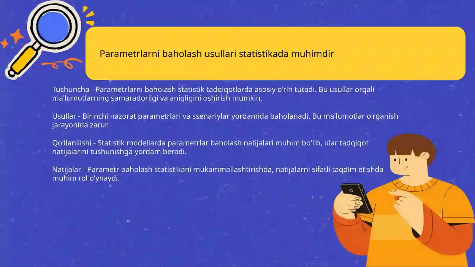 Parametrlarni baxolash usullari 3