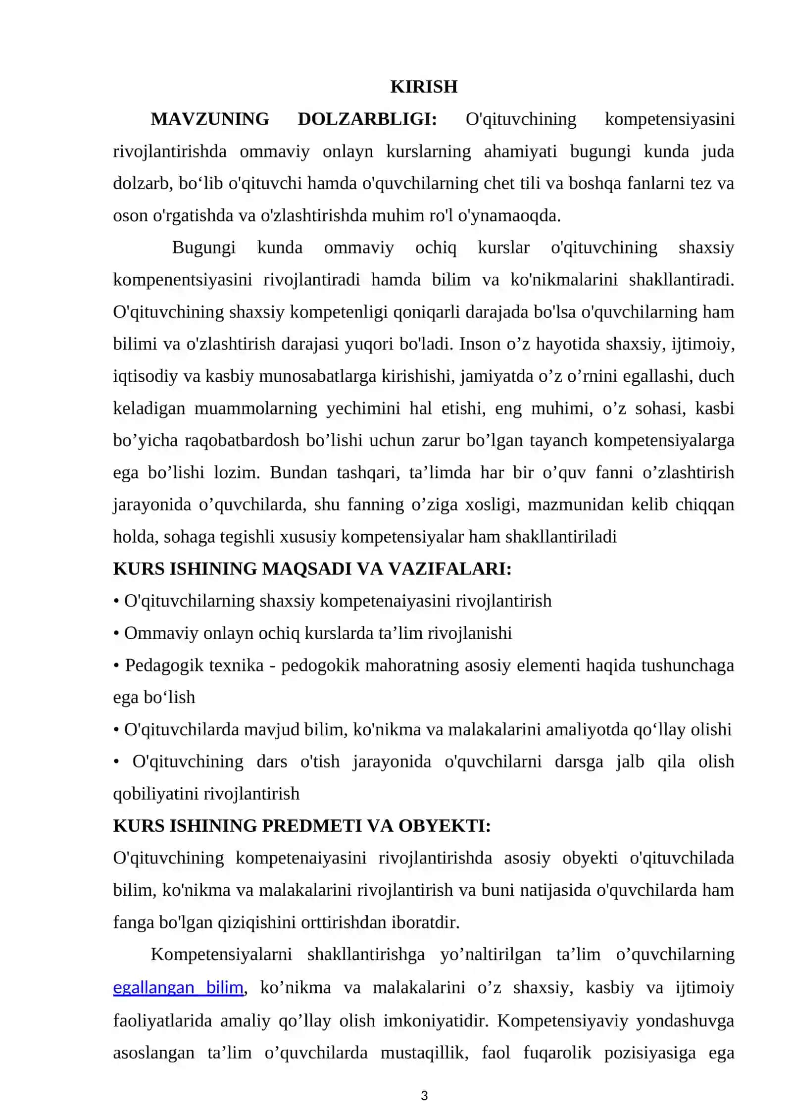 O’QITUVCHINING SHAXSIY KOMPETENSIYASINI RIVOJLANTIRISHDA OCHIQ ONLAYN KURSLAR 3