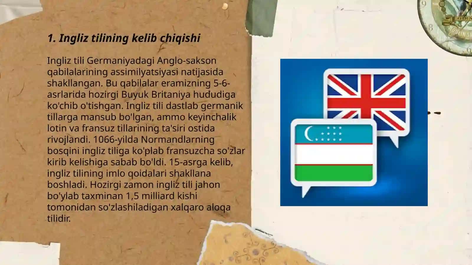 Ingliz tili va hind yevropa tillari oilasi 3