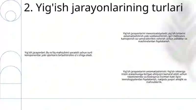 Yig’Ish Jarayonlarini Mexanizatsiyalash Va Avtomatlashtirish 3