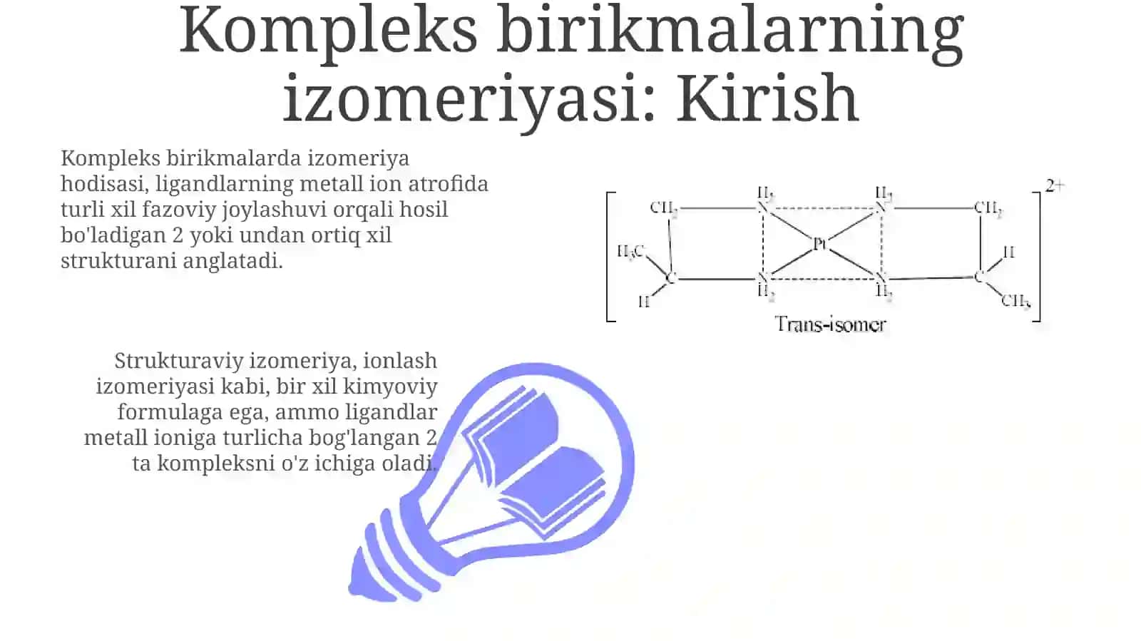 Kompleks birikmalarning rangi 3