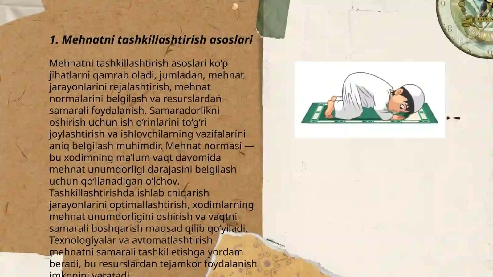 Mehnatni boshqarish usullari 3