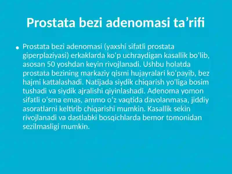 Prostata bezi adenomasi 3