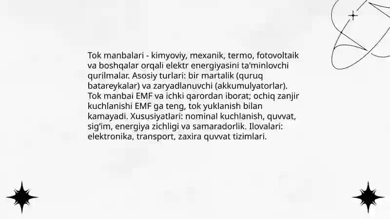 Tokmanbalari.Akkumulyatorlar. Quruq batareykalar 3