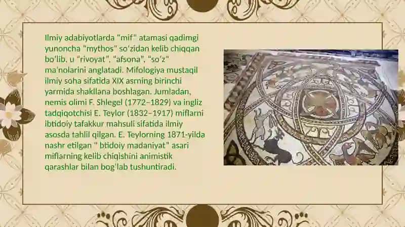 Mif va badiiy ijod 3