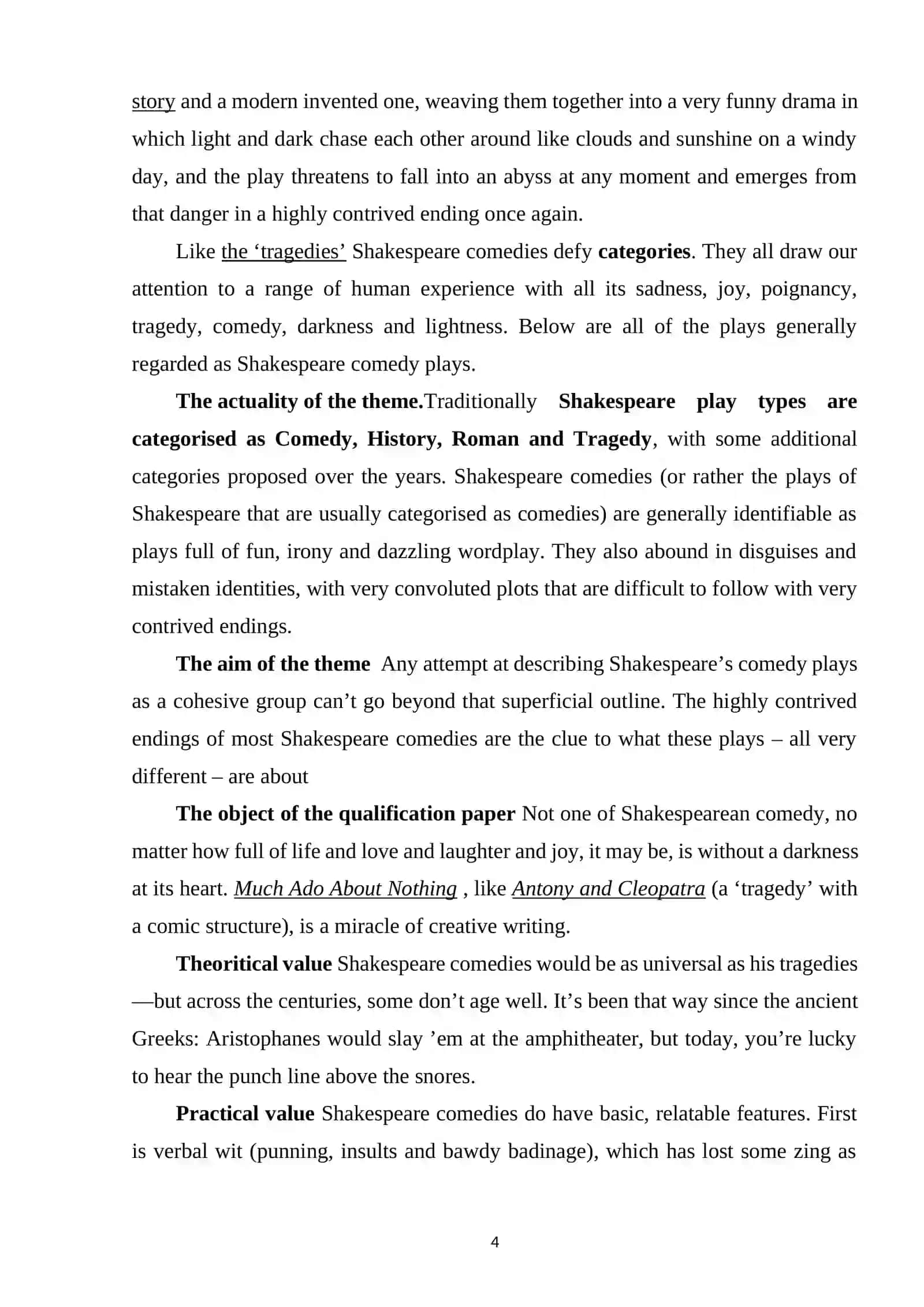 AN INTRODUCTION TO SHAKESPEARE’S COMEDIES 3
