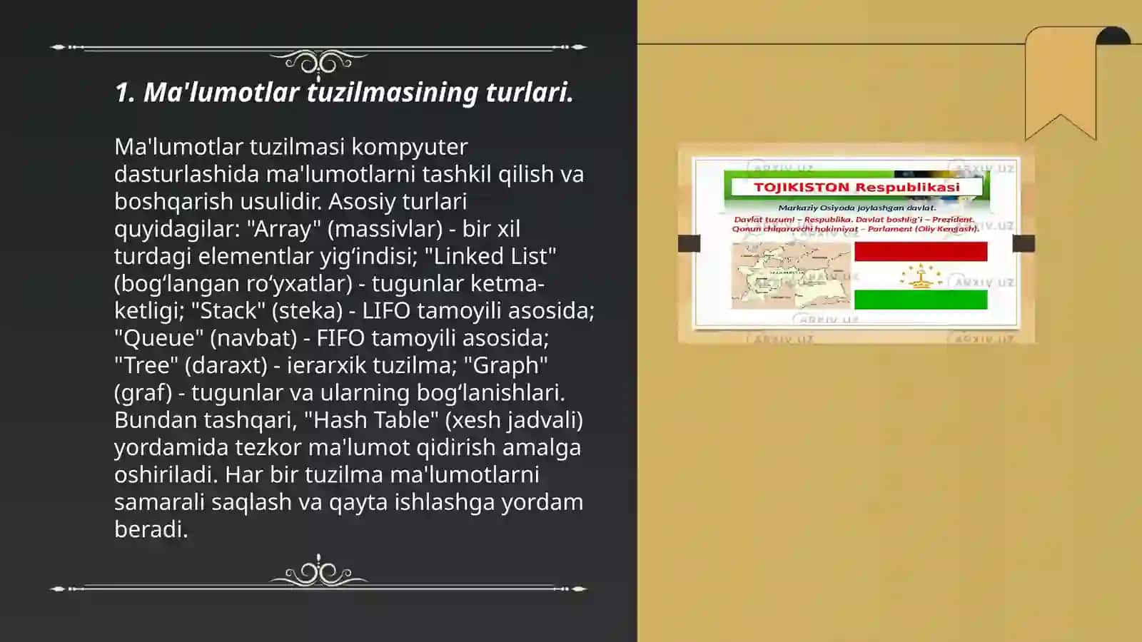 Tuzilmasi va uning metodlari bilan ishlash 3