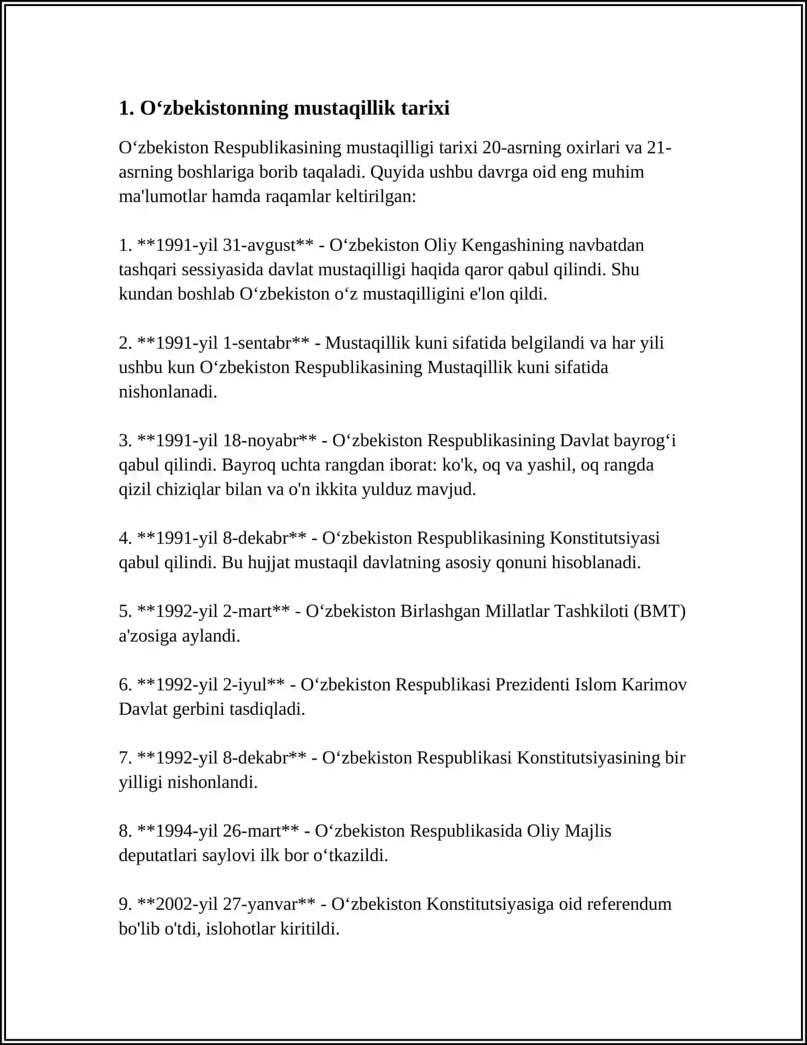 OʻZBEKISTON MENING VATANIM 3