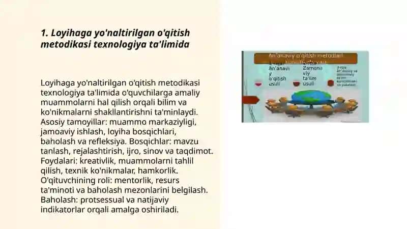 Loyihaga yo'naltirilgan o'qitish metodikasi texnologiya ta'limida 3