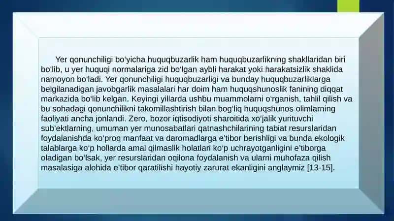 Yerbilanbog'liq huquqbuzarliklar uchun ma'muriy javobgarlik 3