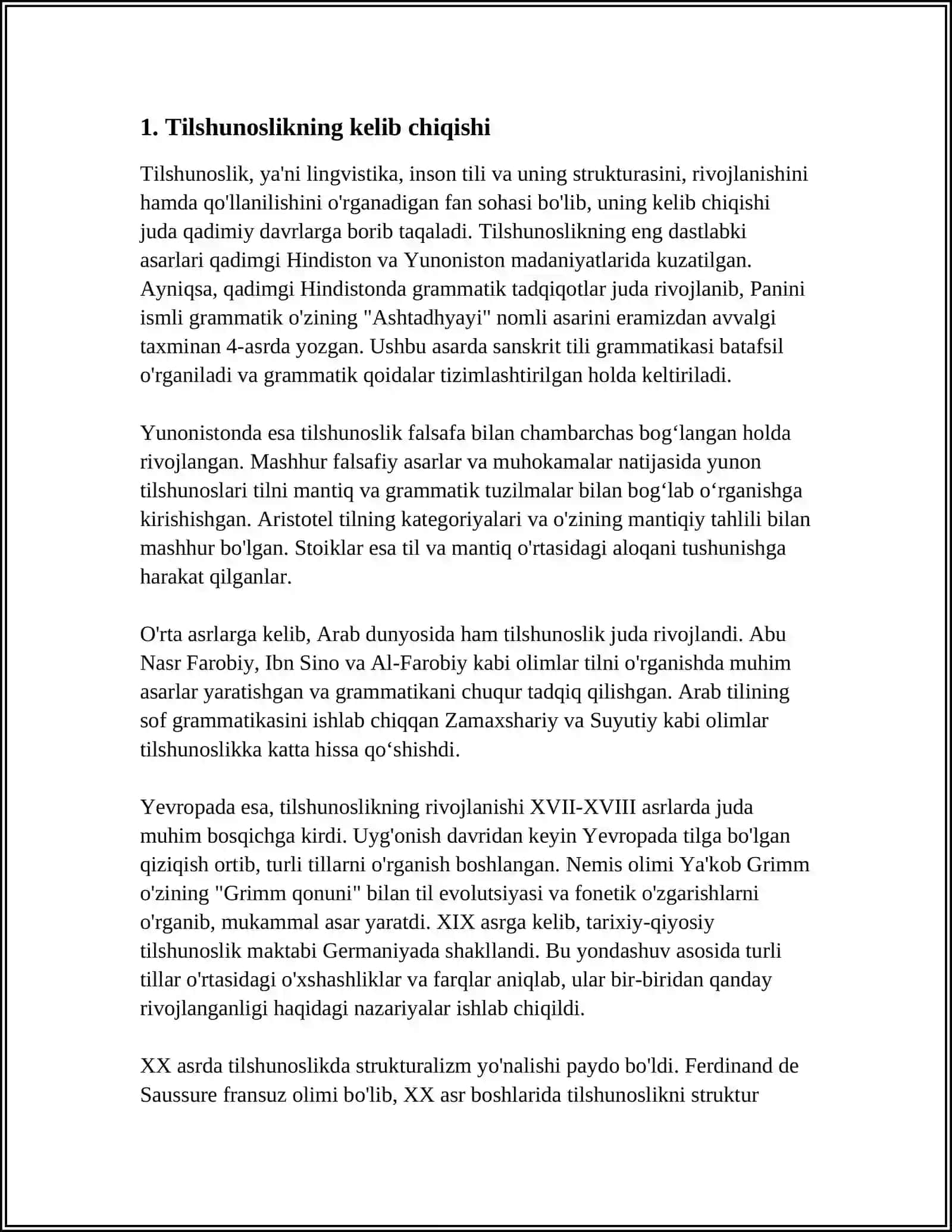 TILSHUNOSLIK TARIXI 3